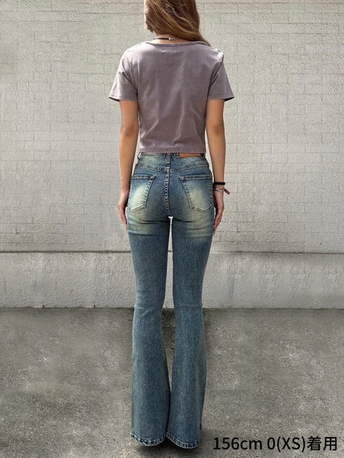 ヴィンテージフレアデニムパンツ